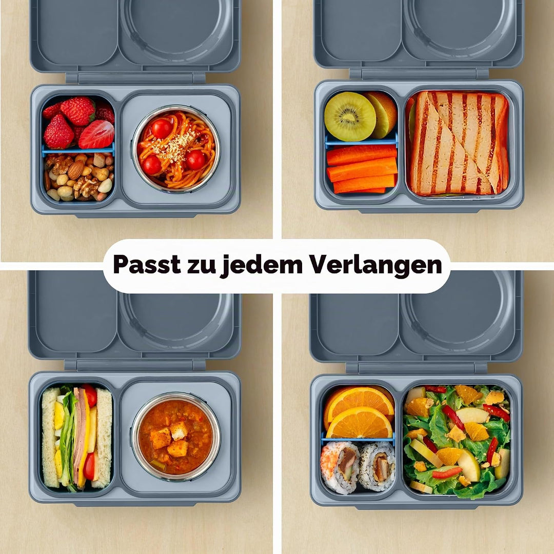 Omie Box UP Bento-Box für Kinder, isolierte Lunchbox, auslaufsichere Thermosdose, Kühler Eisbeutel,