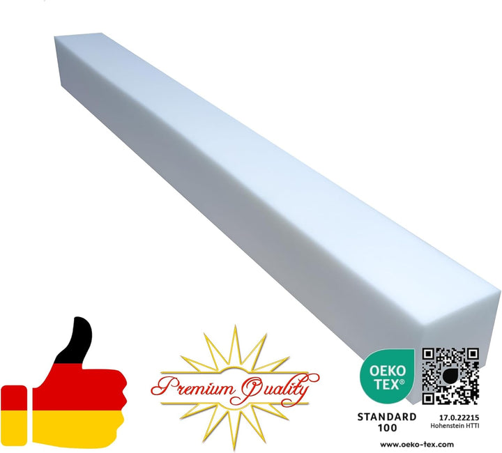 All4All Matratzenverlängerung aus Schaumstoff Matratzenausgleich RG 25/44 12x15 cm Schaumstoffstreif