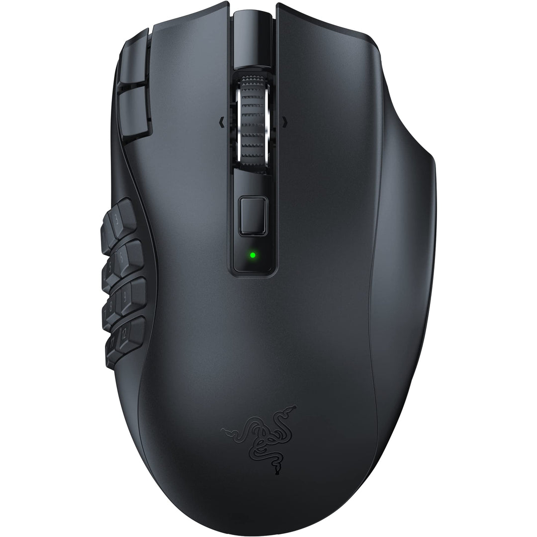 Razer Naga V2 HyperSpeed - Ergonomische Kabellose MMO Gaming Maus (19 Programmierbaren Tasten, Hyper