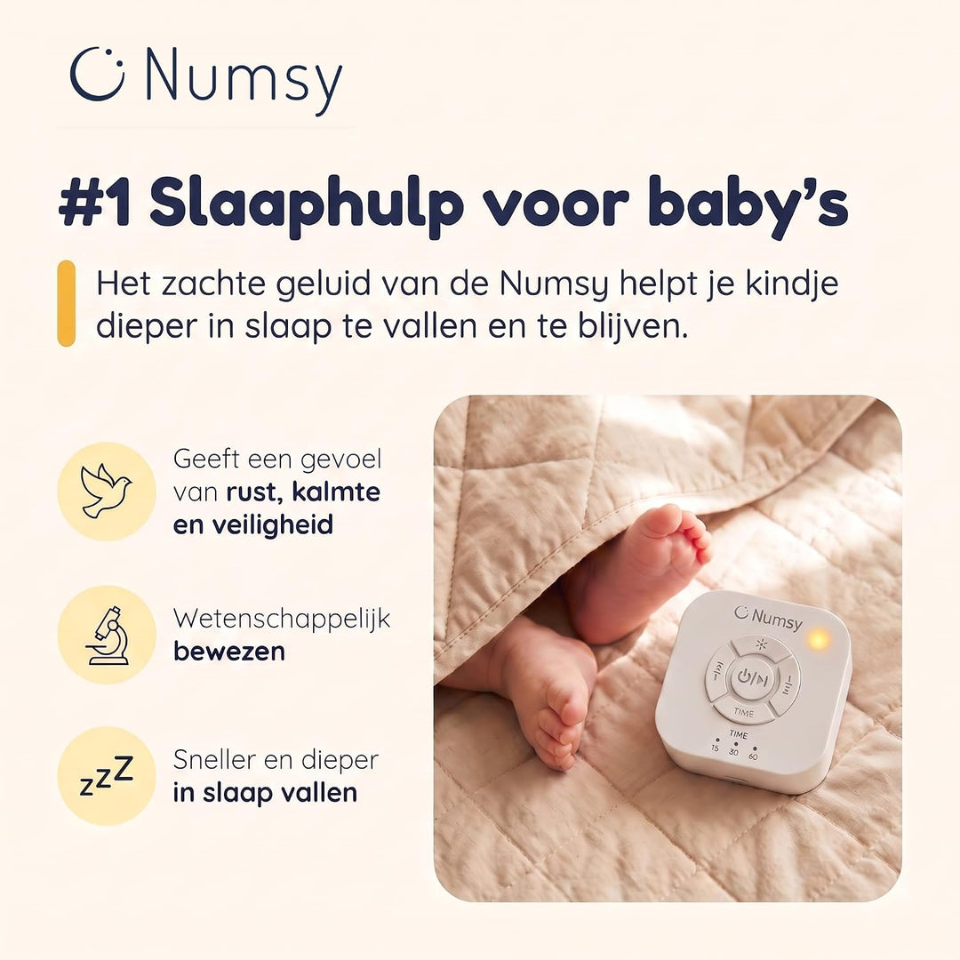 Numsy Original White Noise Machine Baby - Witte Ruis Baby - Slaaphulp