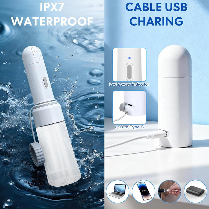 Tragbares Bidet, Elektrische Po Dusche, Tragbares Bidet Reise-Bidet, Reise Bidetflasche Mit 350mL Re