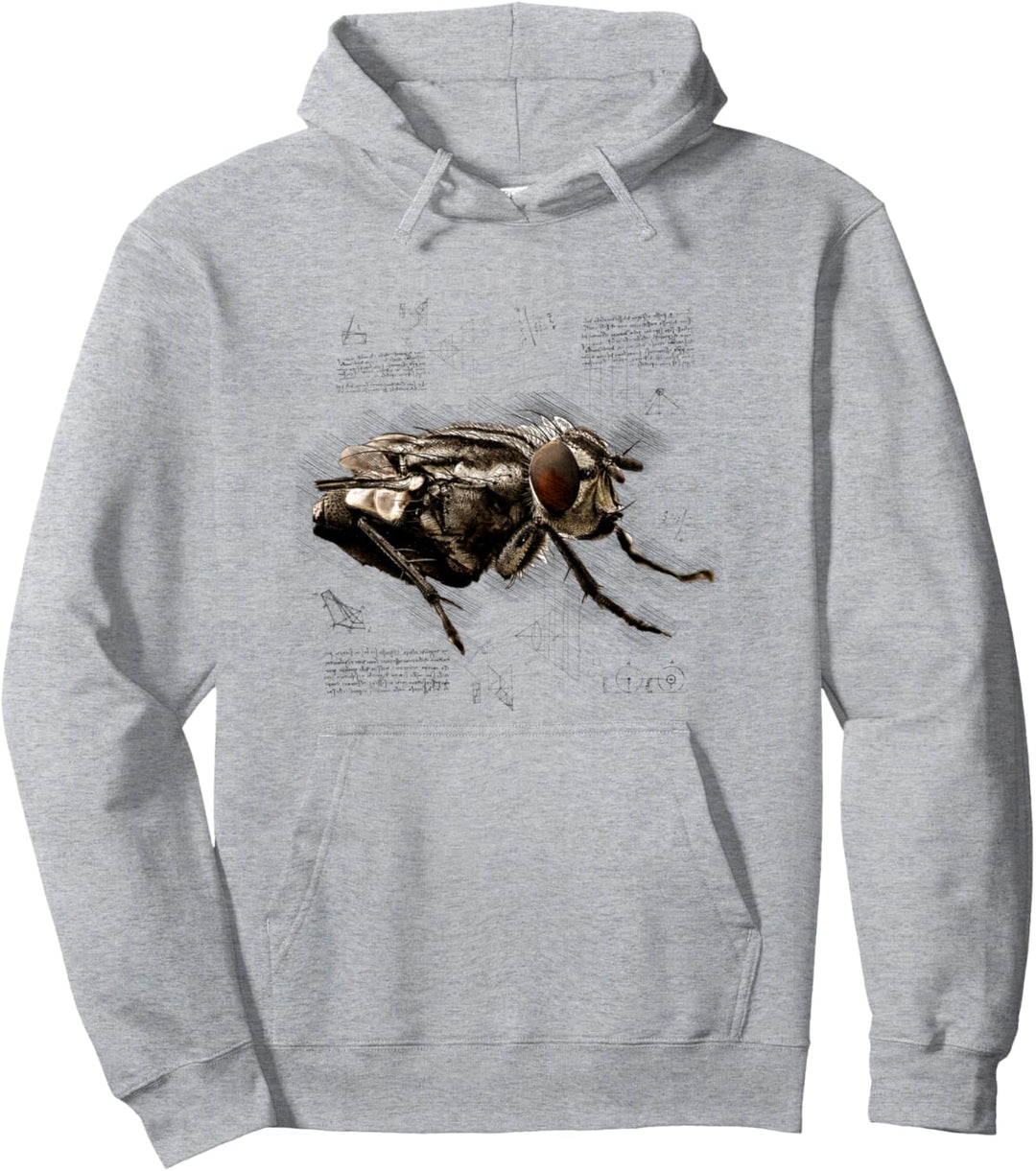 Fliegen-Illustration für Forensic Scientist Naturecore Aesthetic Pullover Hoodie