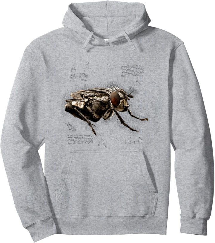 Fliegen-Illustration für Forensic Scientist Naturecore Aesthetic Pullover Hoodie
