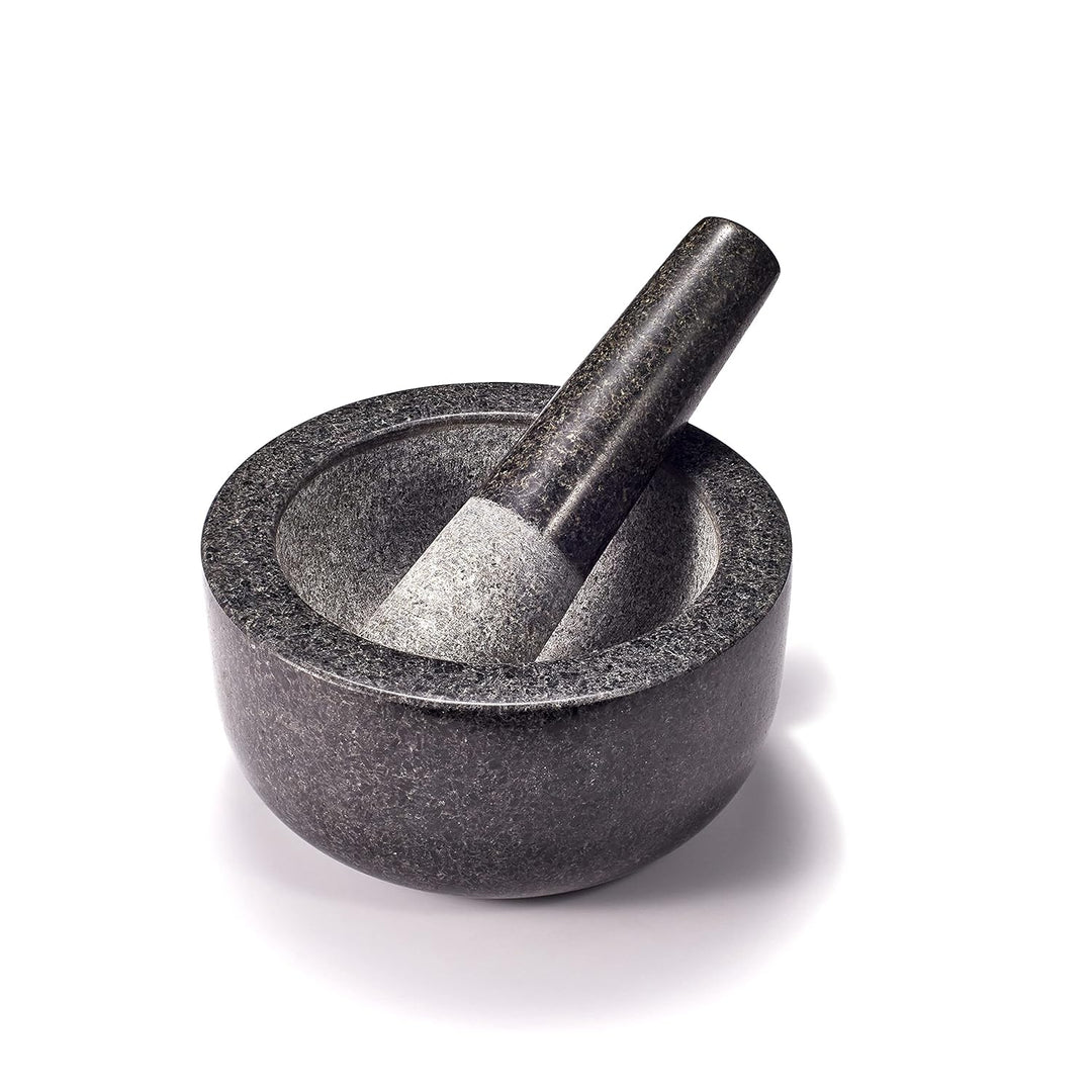 Supremery XXL Mörser und Stössel aus Granit im Set - Steinmörser Gewürzmörser Gross 16cm - für Gewür