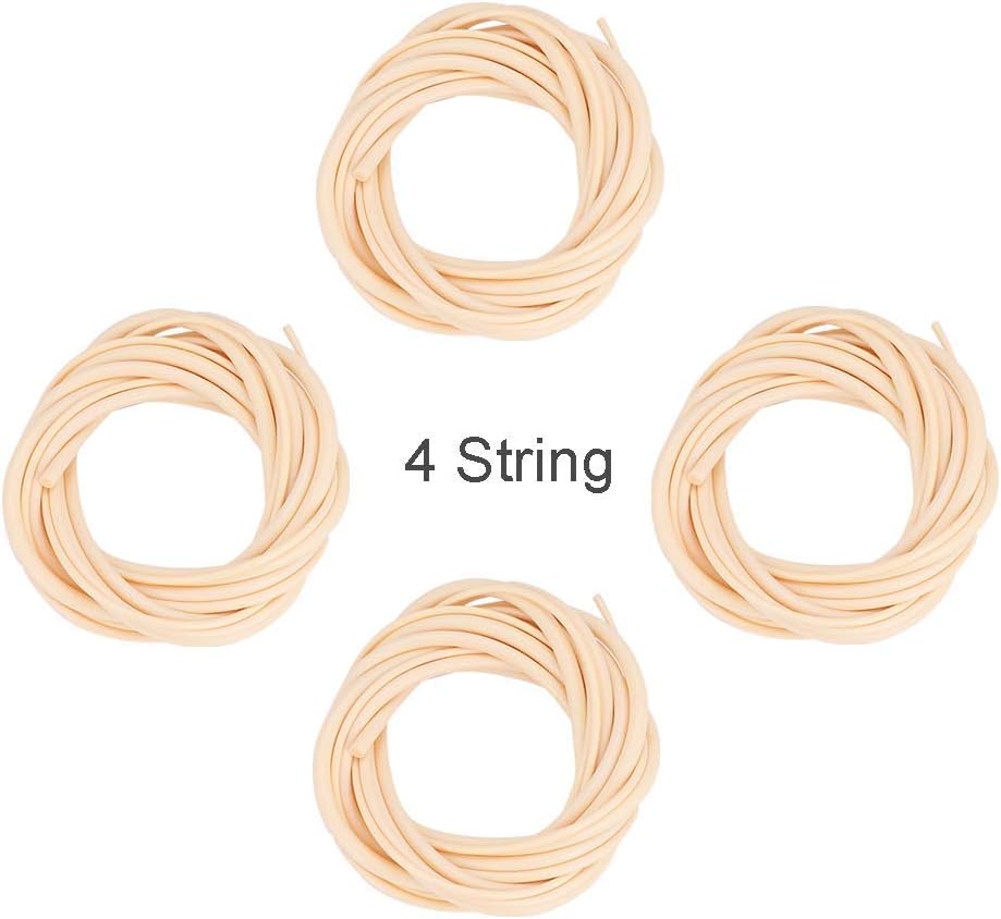 4 Stk. Langlebige Ukulelen-Basssaite U-Bass-Saitenset für Ukulele-Ersatzteile, Spielzubehör