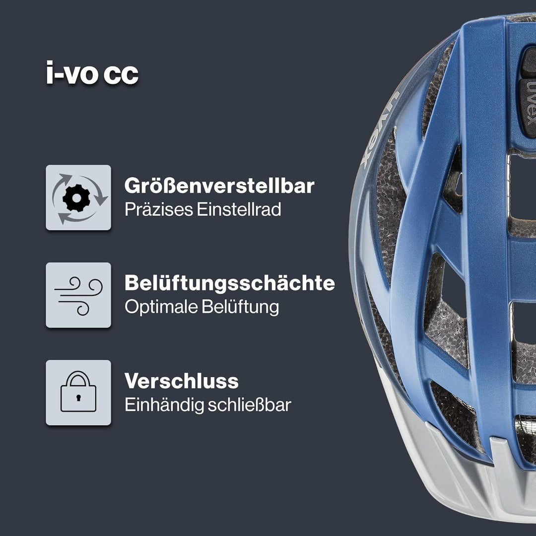 uvex i-vo cc Blue 56-60 cm Gen. 1, Blue 56-60 cm Gen. 1