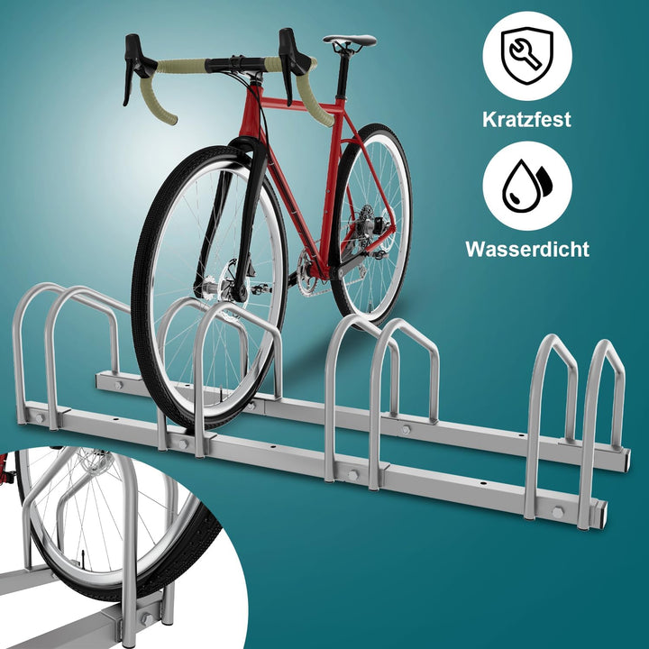 Jopassy 2x Fahrradständer,Fahrradständer Bodenparker für 4 Fahrräder von 35-55 mm Stellplatz,Fahrrad