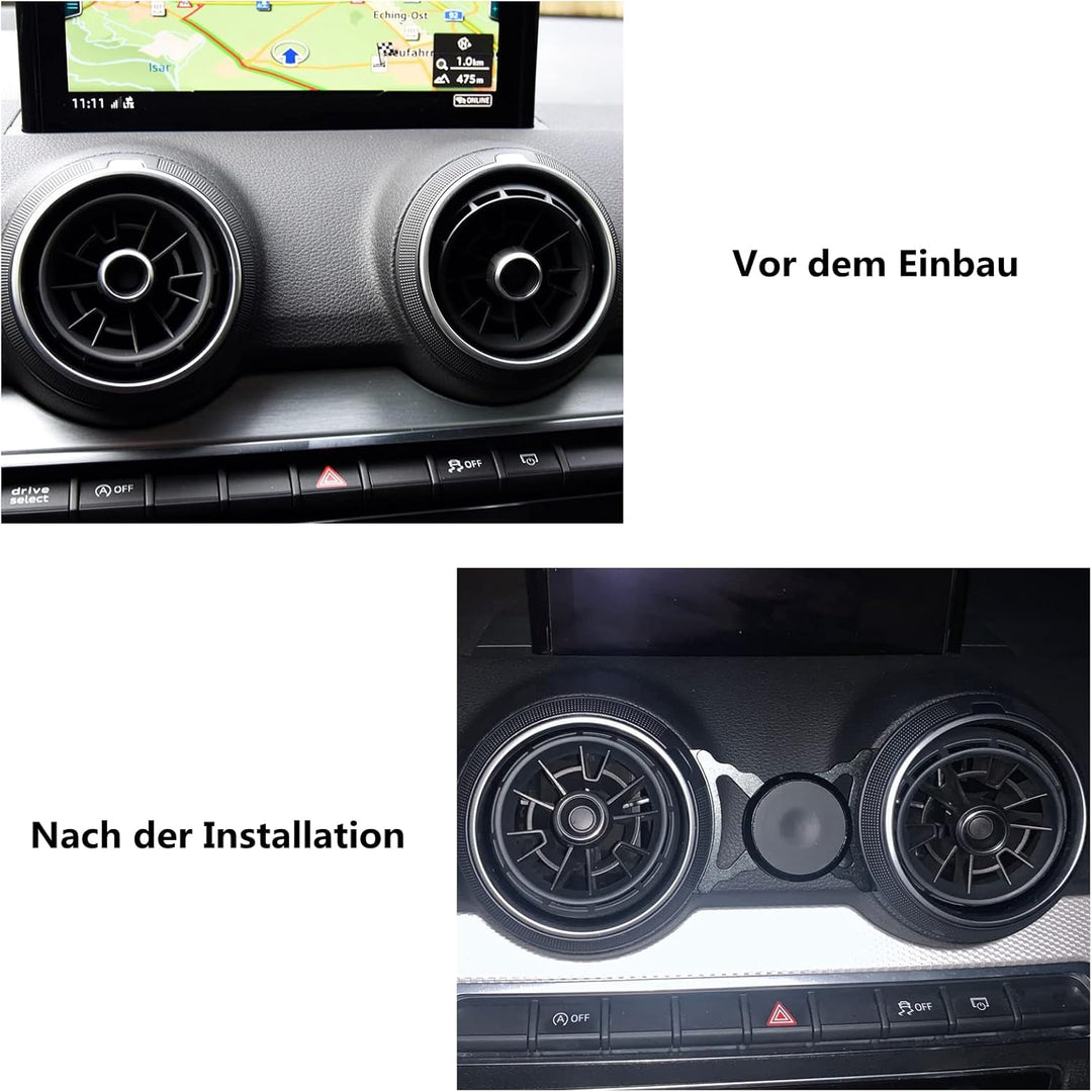 Magnet Handyhalterung kompatibel Audi Q2 und Audi SQ2 geeignet für Smartphone und GPS mit Auto Handy