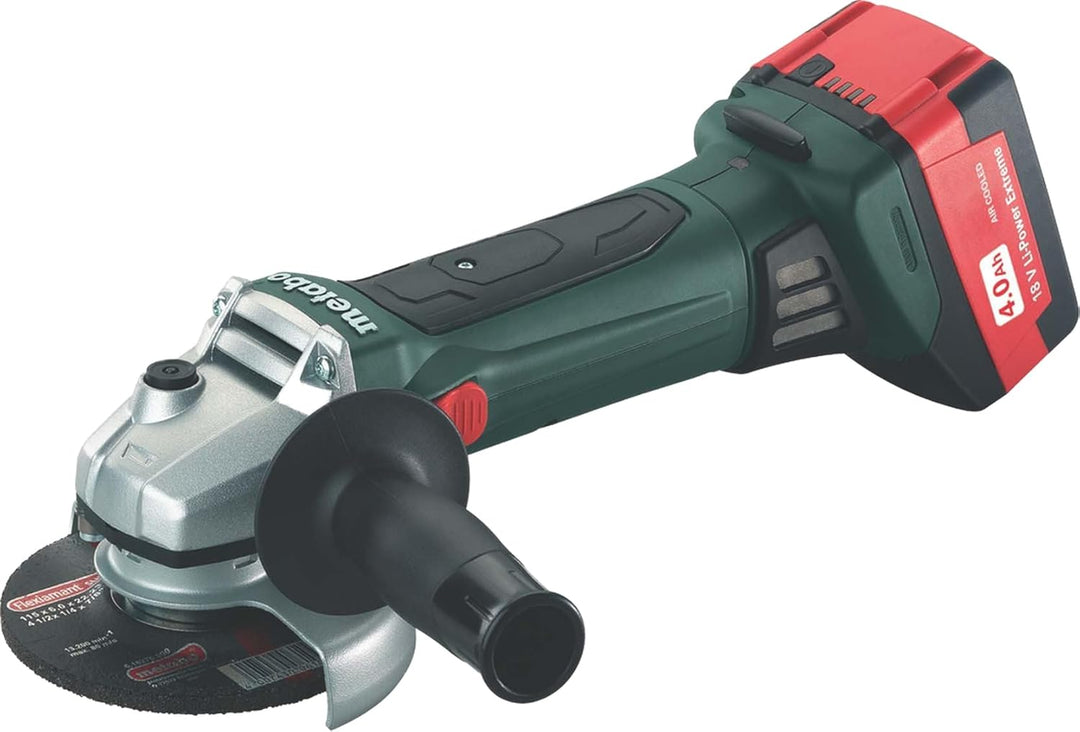Metabo Akku-Winkelschleifer W 18 LTX 125 Quick (602174610) 18V, mit 2 Li-Power Akkupacks (18 V/4,0 A