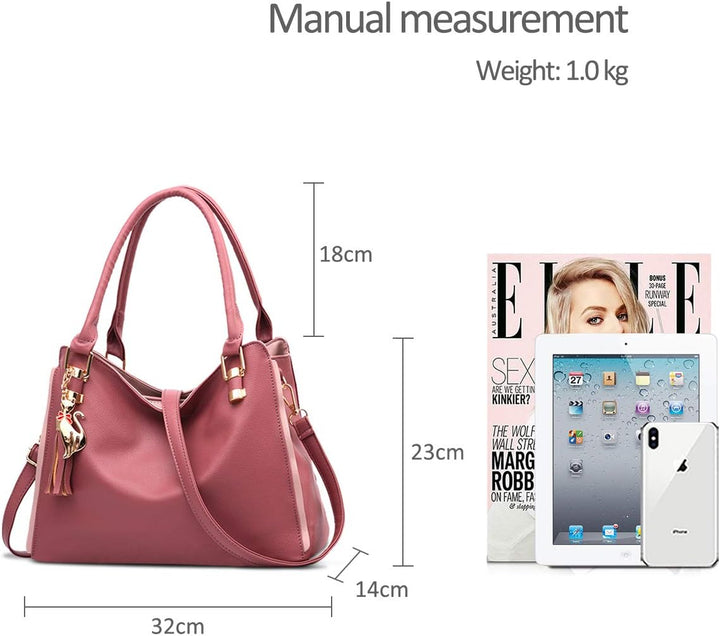 NICOLE&DORIS Damen Schultertasche Mode Handtaschen Hobos und Umhängetaschen für Frauen Gross Trageta