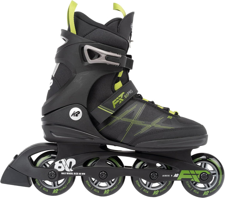 K2 F.I.T. 80 PRO Inline Skate 2025 Black/Olive EU: 38 (UK: 5 / US: 6) black - olive, EU: 38 (UK: 5 /