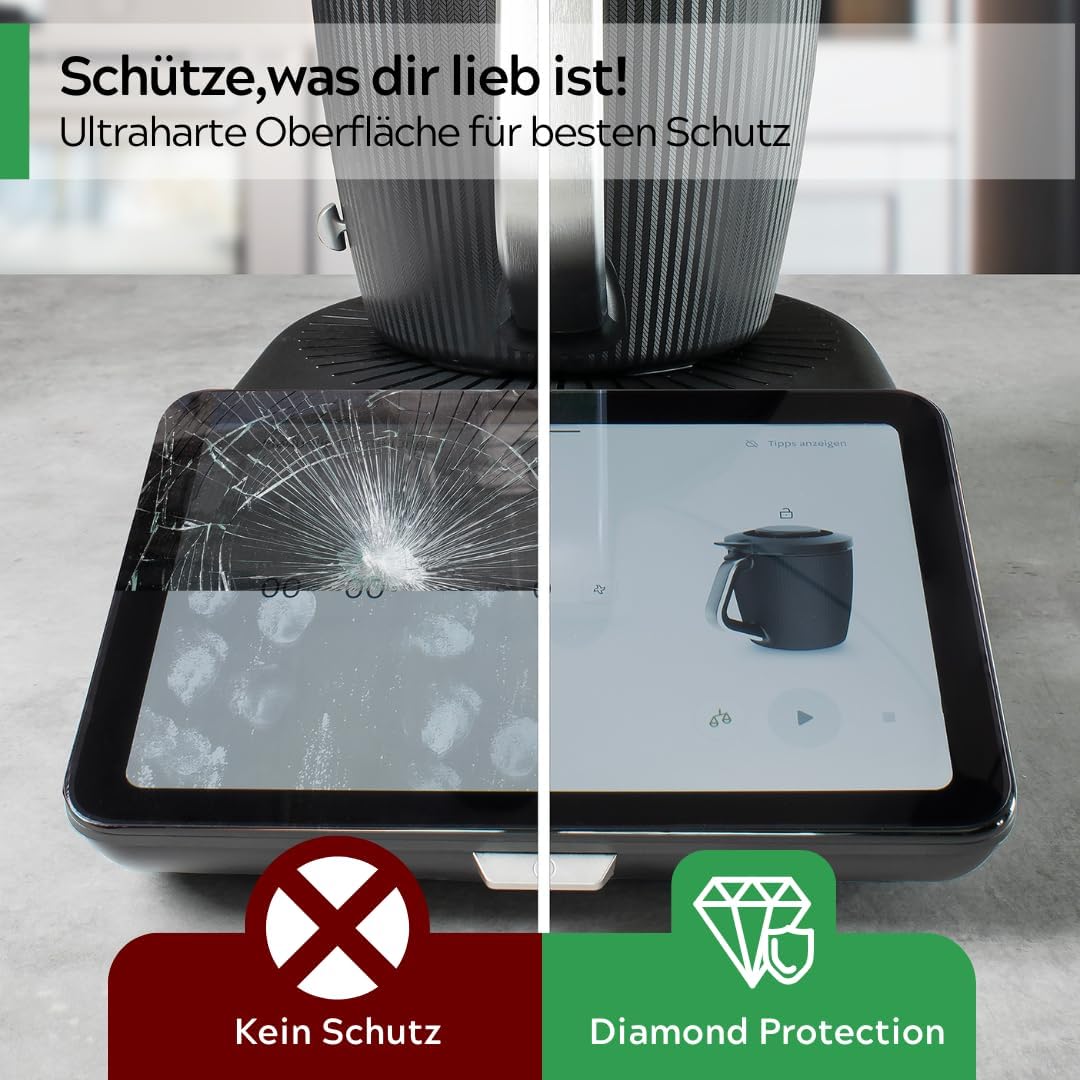 ScreenPRO Displayschutzfolie kompatibel mit Thermomix TM7 – Kratzfest, blasenfrei, passgenau – Schut