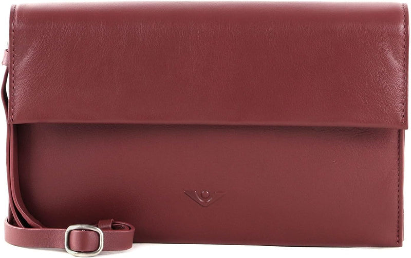 Voi Soft Leila Clutch Tasche Leder 23 cm Granat, Granat