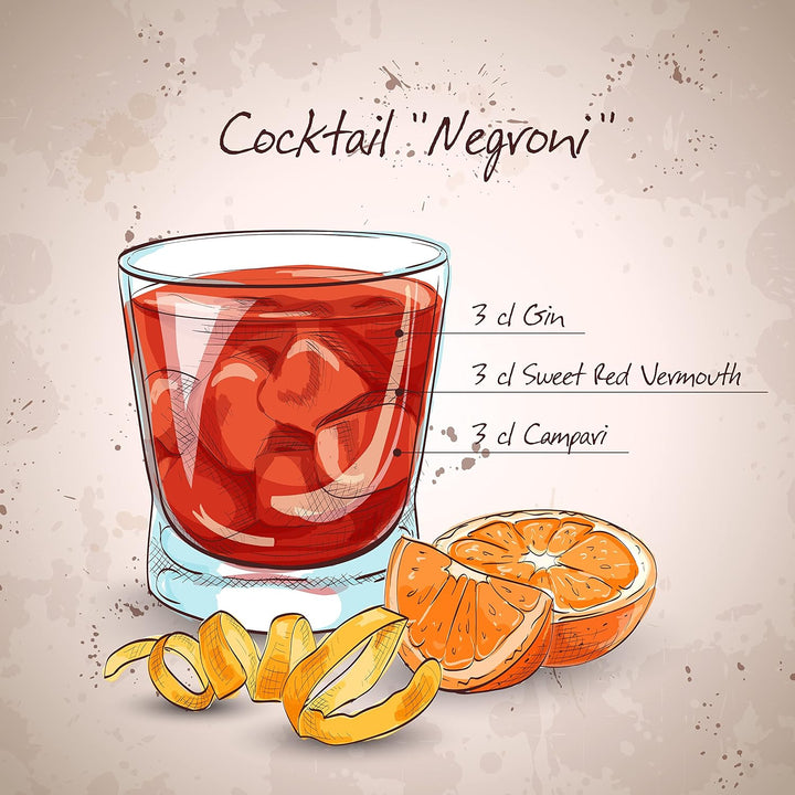 Topkapi Bar &amp; Lounge 251.152 Negroni Gläser 3-TLG Cocktail Set Enrico – Fabelhaft für Negroni, 465 m