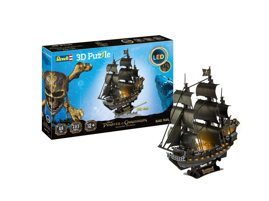 Revell 3D Puzzle 00155 Pirates of The Caribean Die legendäre Black Pearl in 3D entdecken, farbig