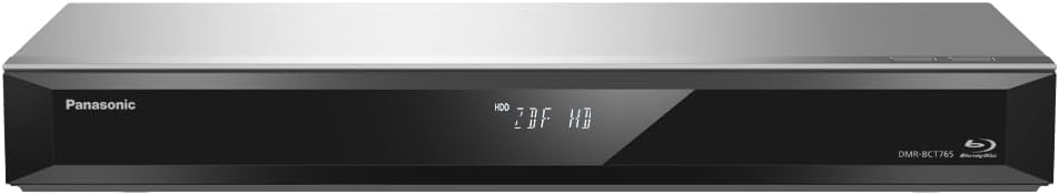 Panasonic DMR-BCT765AG Blu-Ray Player und Recorder mit Twin HD DVB-C Tuner, 500 GB Festplatte, 4K Up