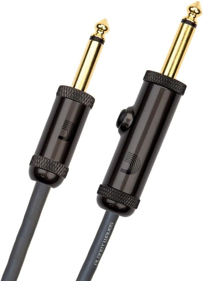 Planet Waves PW-AG-15 Custom Series Cables 4,5m (15 Fuss) schwarz 15 füsse Momentary Straight, 15 fü