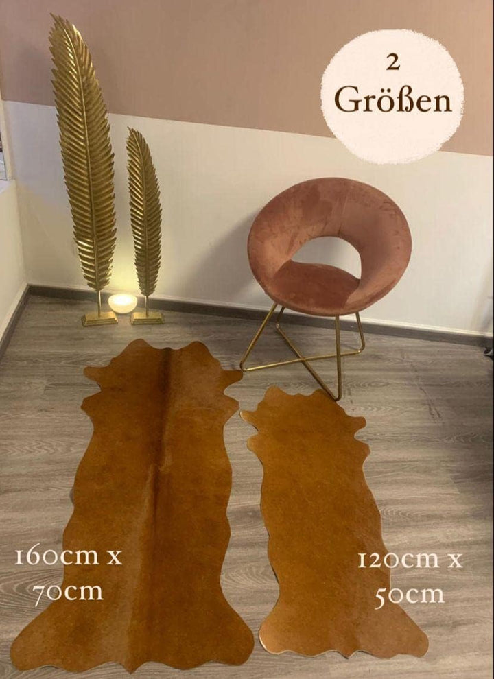 unendlich schoen - Echter Kuhfell Teppich klein, Made in Germany, geruchsneutral, Rinderfell ideal f