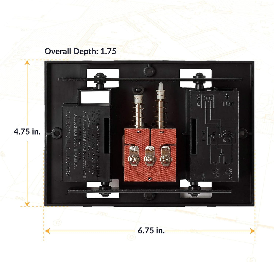 Newhouse Hardware CHIMEBASE2 Türklingel-Mechanismus, passend für die meisten Nutone-Modelle, 17,1 cm