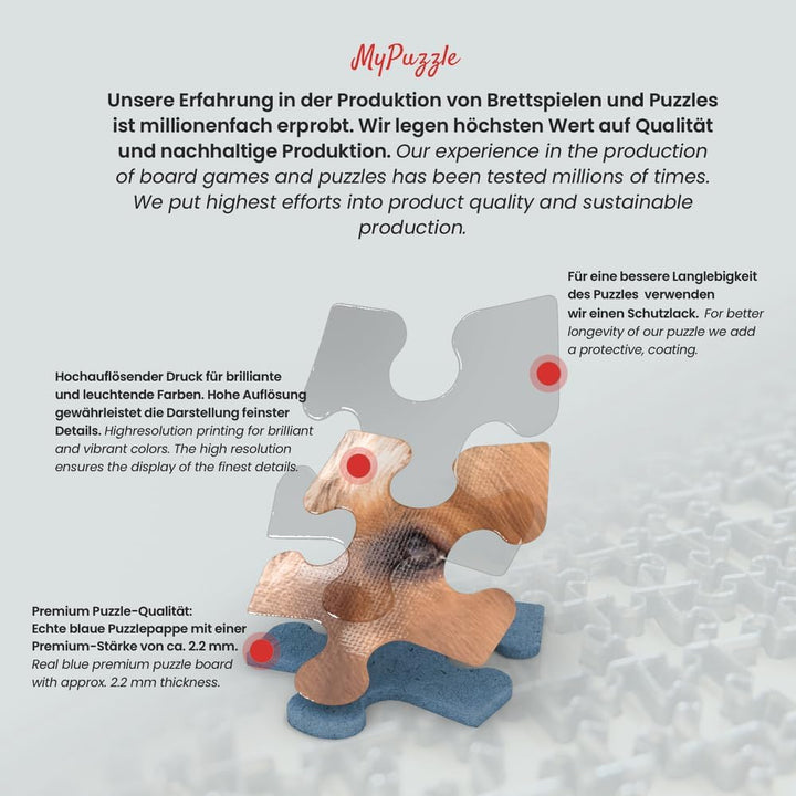 MyPuzzle Amsterdam, Niederlande - Stadt der Grachten, Vintage Travel Poster - Premium 100 Teile Puzz