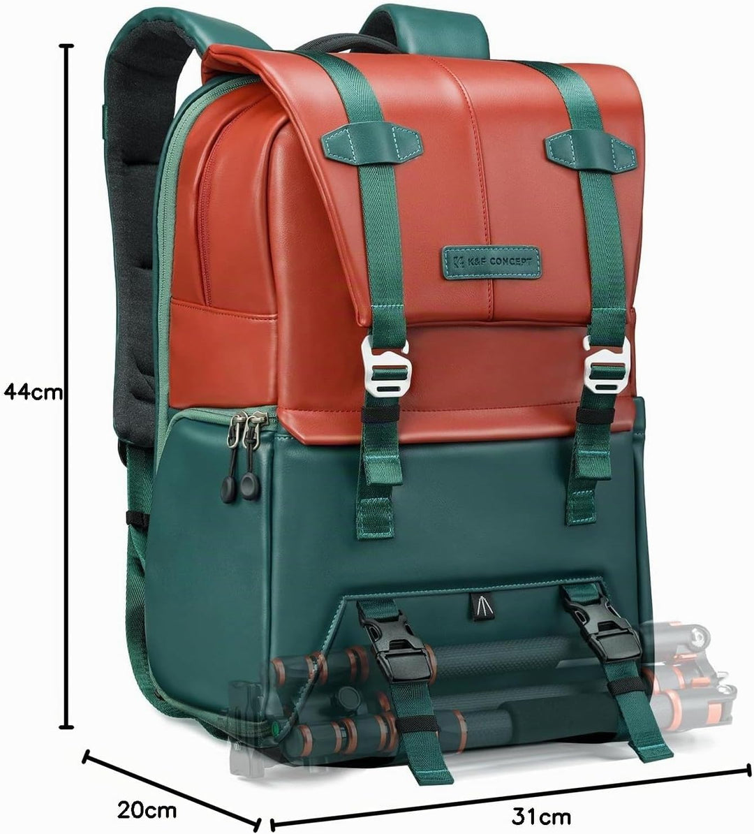 K&amp;F CONCEPT Kamerarucksäcke 20L, Grosse Camera Backpack 15,6 Zoll Laptopfach, Spritzwassergeschutzt