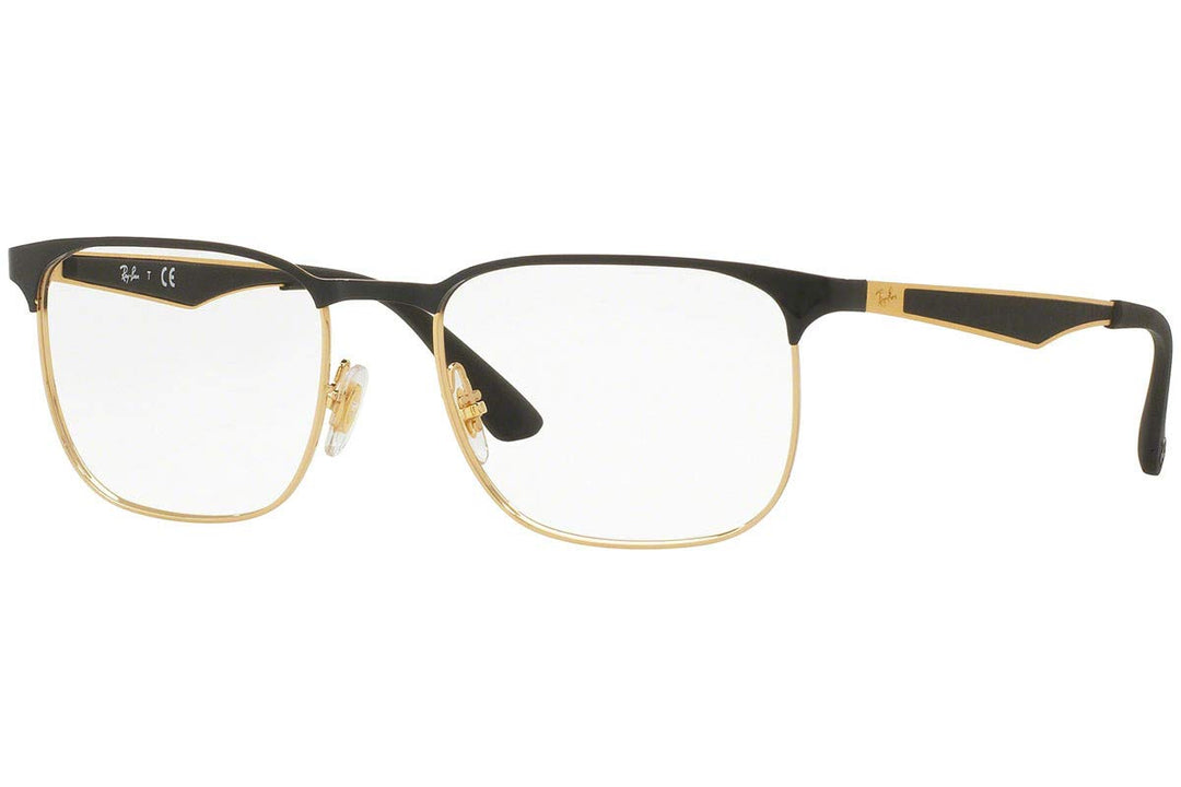 Ray-Ban Unisex-Erwachsene 0rx 6363 2890 52 Brillengestell, Gold (Gold Top On Black)
