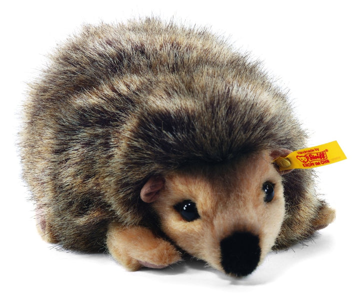 Steiff Joggi Igel - 16 cm - Kuscheltier für Kinder - weich & waschbar - braun meliert (070792)