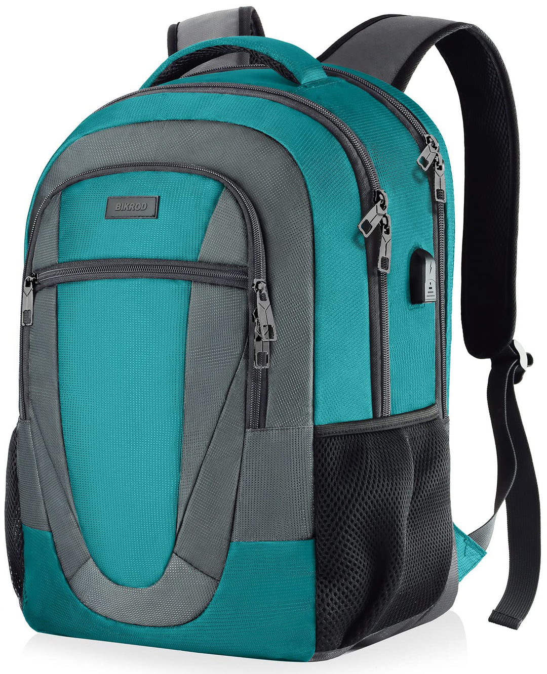 BIKROD Rucksack Herren und Damen, Schulrucksack Jungen Mädchen Teenager, Wasserdicht Rucksack | 15.6