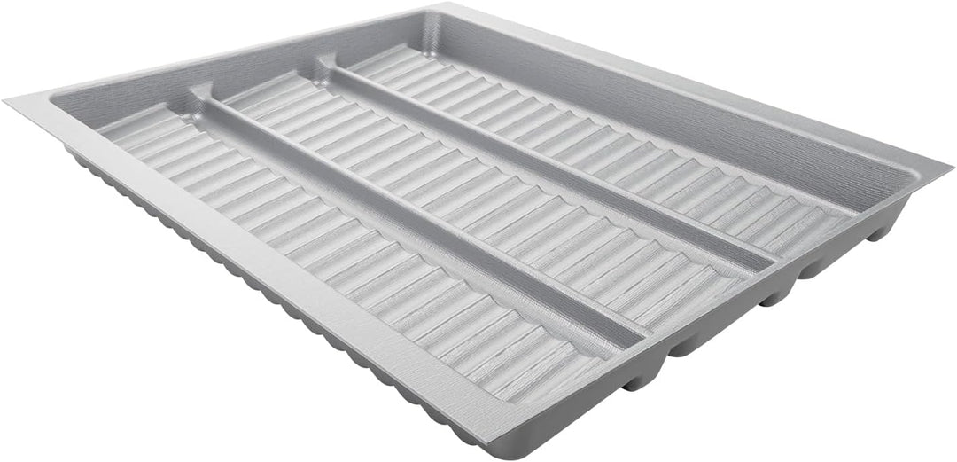 SO-BOX 2 Gewürzeinsatz Breite 50,9 cm, Tiefe 46,2 cm mit silbergrauer Kanvas-Struktur für Schubladen