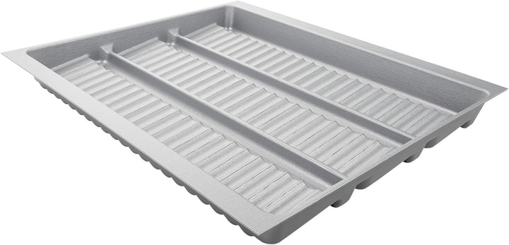 SO-BOX 2 Gewürzeinsatz Breite 50,9 cm, Tiefe 46,2 cm mit silbergrauer Kanvas-Struktur für Schubladen