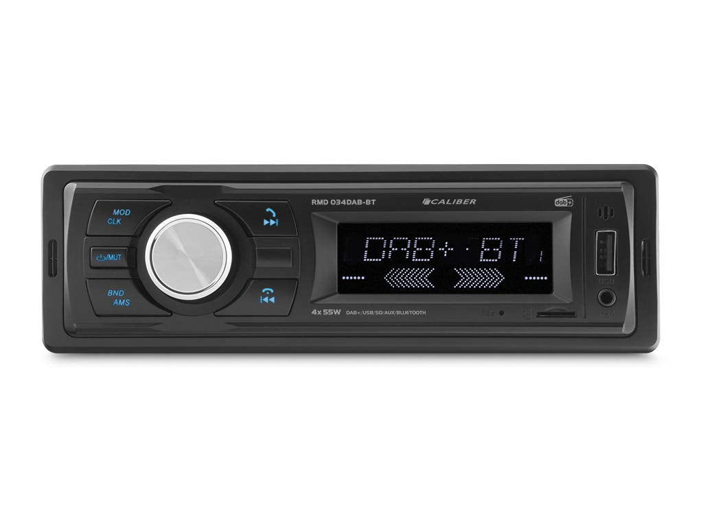 Caliber Autoradio - Auto Radio mit Bluetooth - Aux In - Bluetooth - DAB - DAB Plus - FM - SD - USB -