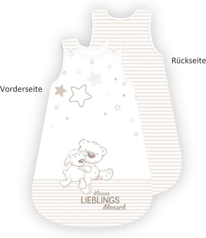 Herding Klaus GmbH GmbH Baby Best Schlafsack, Obermaterial Baumwolle/Füllung: 100% Polyester, beige,