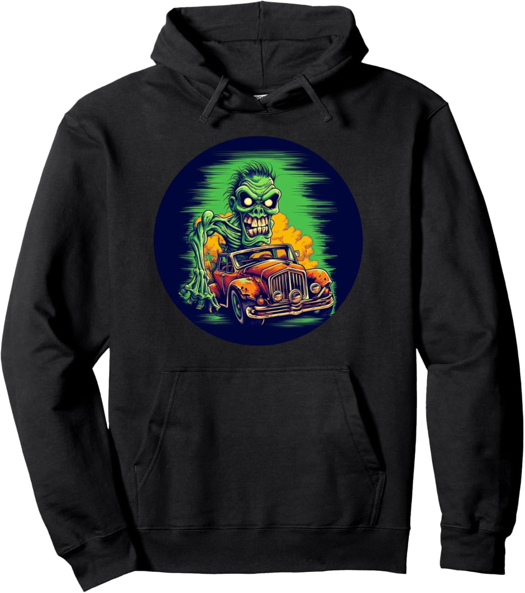 Cartoon Auto Kultur Rennauto Rattenrute Lowrider Auto Kleidung Pullover Hoodie