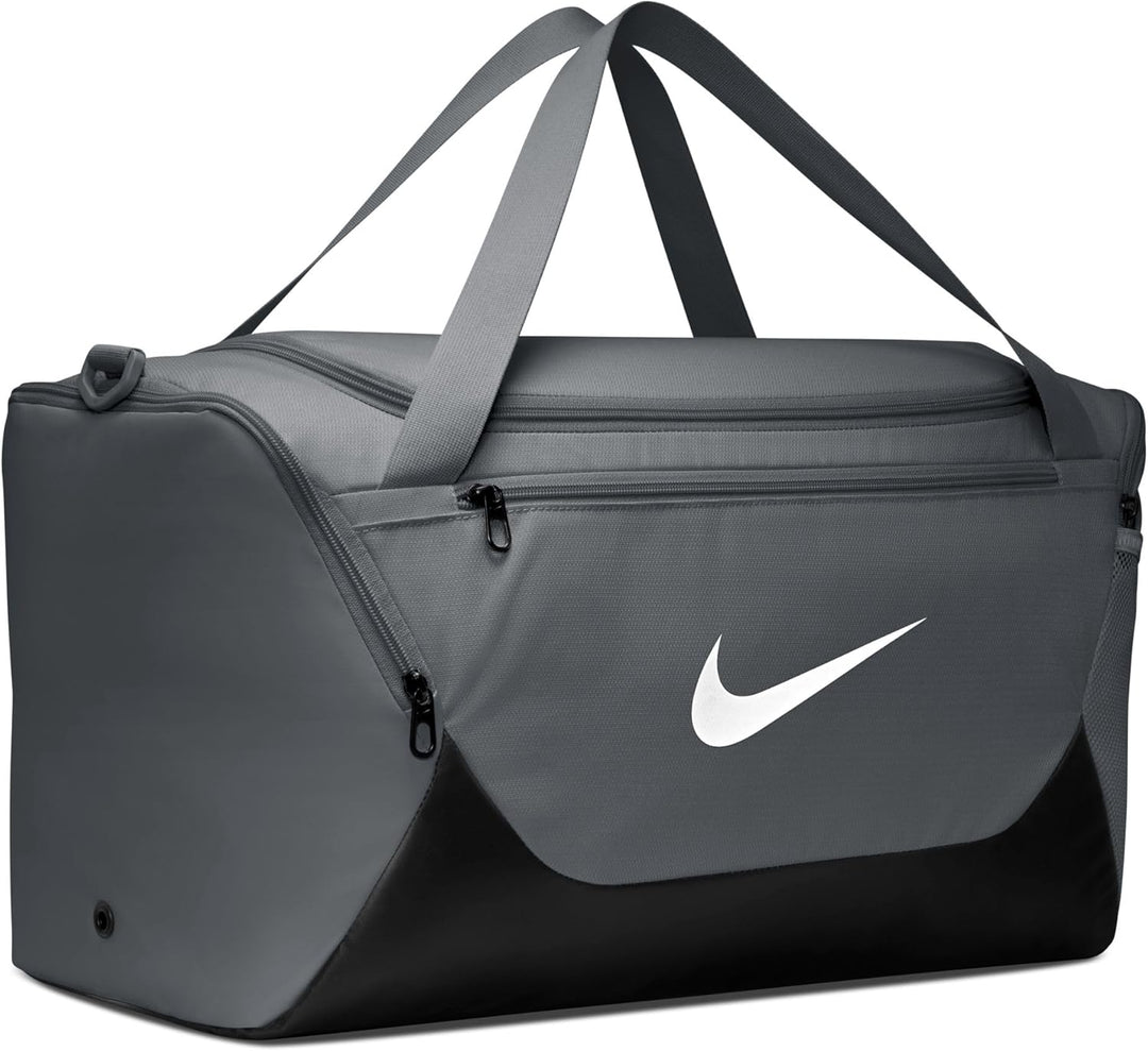 Nike Unisex Brsla S Duff - X Sporttasche Einheitsgrösse Smoke Grey/Black/White, Einheitsgrösse Smoke