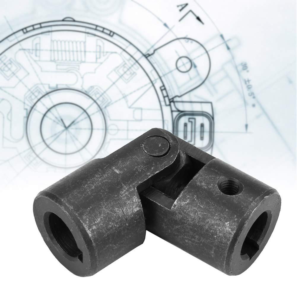 ID 14mm OD 28mm Universalgelenk U Motorgelenk Schwarze Wellengelenk-Metallkupplung