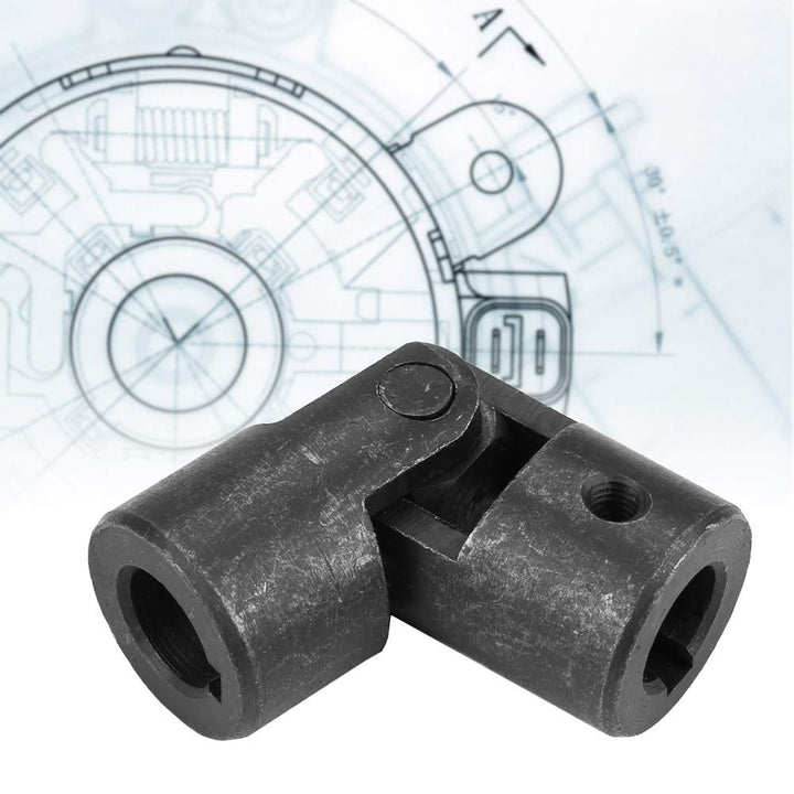 ID 14mm OD 28mm Universalgelenk U Motorgelenk Schwarze Wellengelenk-Metallkupplung
