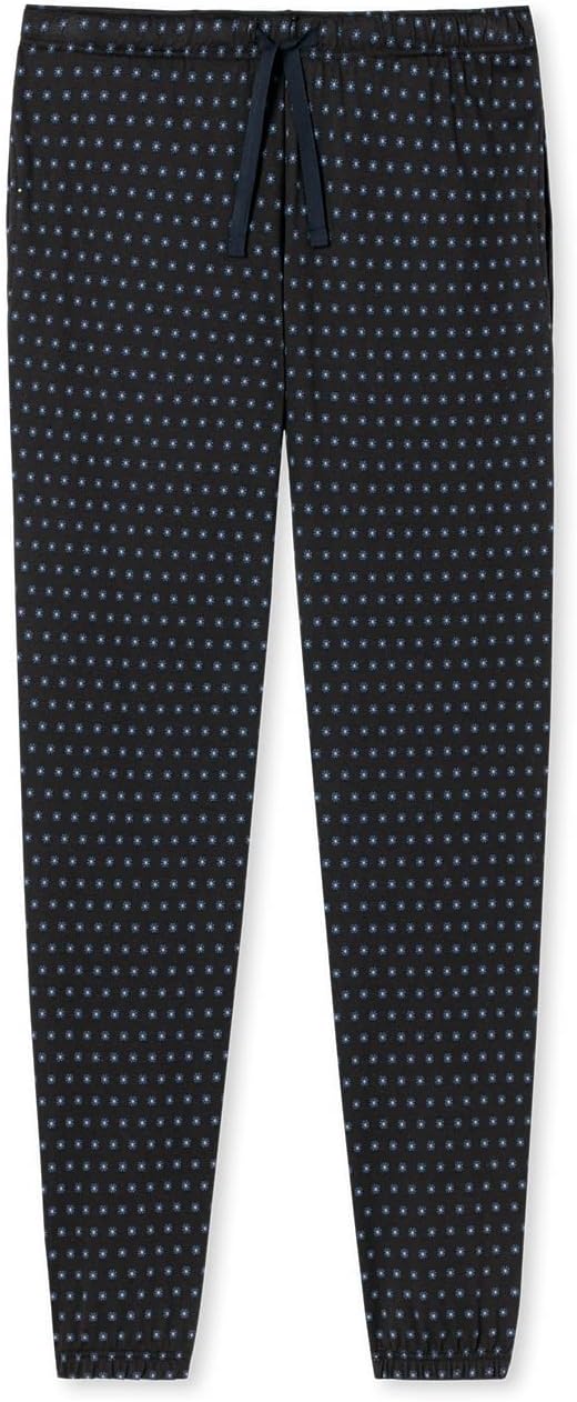 Schiesser Herren Hose Lang Bündchen Pyjamaunterteil 56 Dunkelbraun, 56 Dunkelbraun