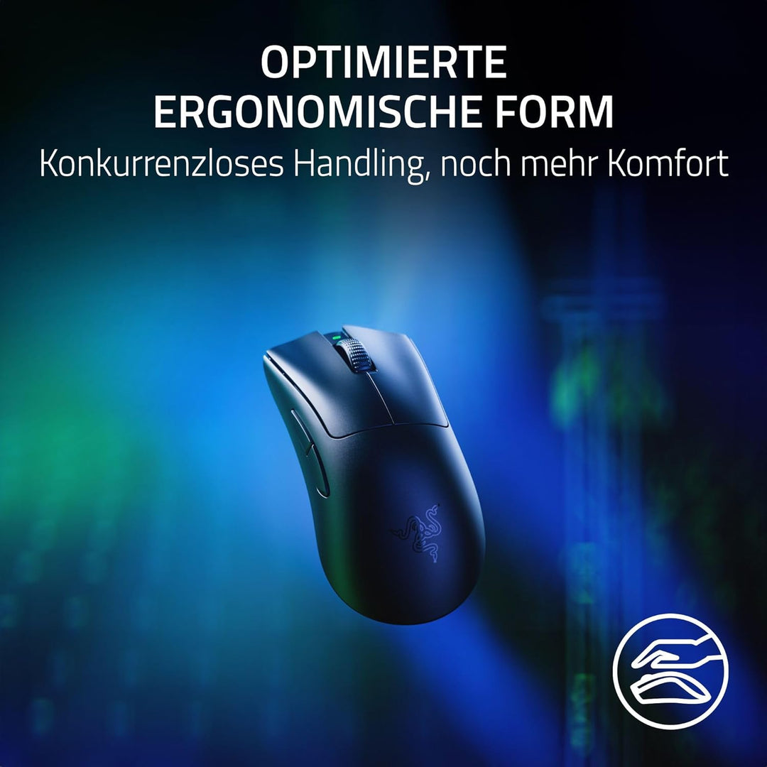 Razer DeathAdder V3 Pro + HyperPolling Wireless-Adapter - Ultra leichte E-Sport-Maus mit echten 8K H