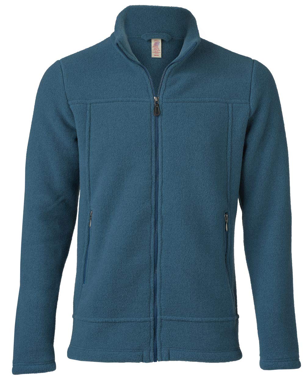 Engel Herren Fleecejacke, 100% Schurwolle, Natur,, Atlantic Melange 034e