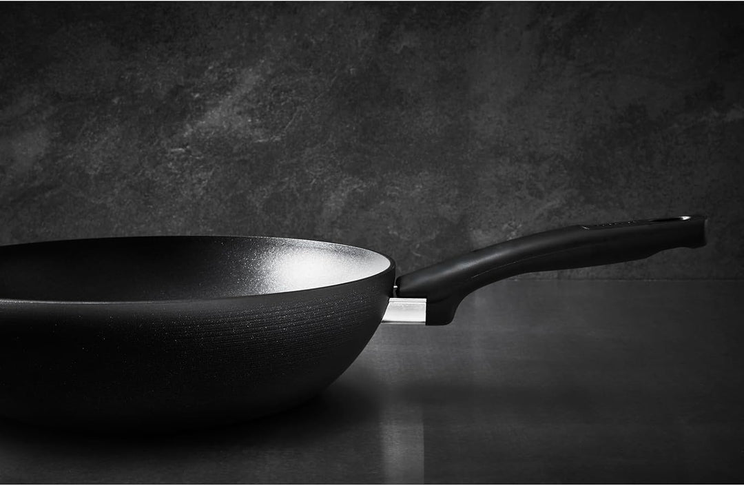 Tefal G28819 Hard Titanium On Wokpfanne 28 cm | Aluminium | unbedenkliche Antihaftversiegelung | The