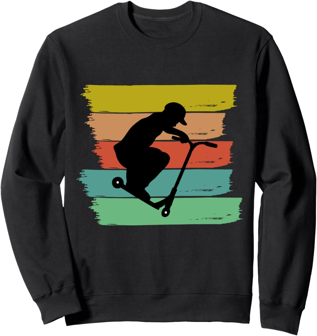 Stunt Tretroller Kids Skater Scooter Tricks Kinder Vintage Sweatshirt