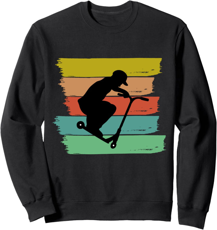 Stunt Tretroller Kids Skater Scooter Tricks Kinder Vintage Sweatshirt