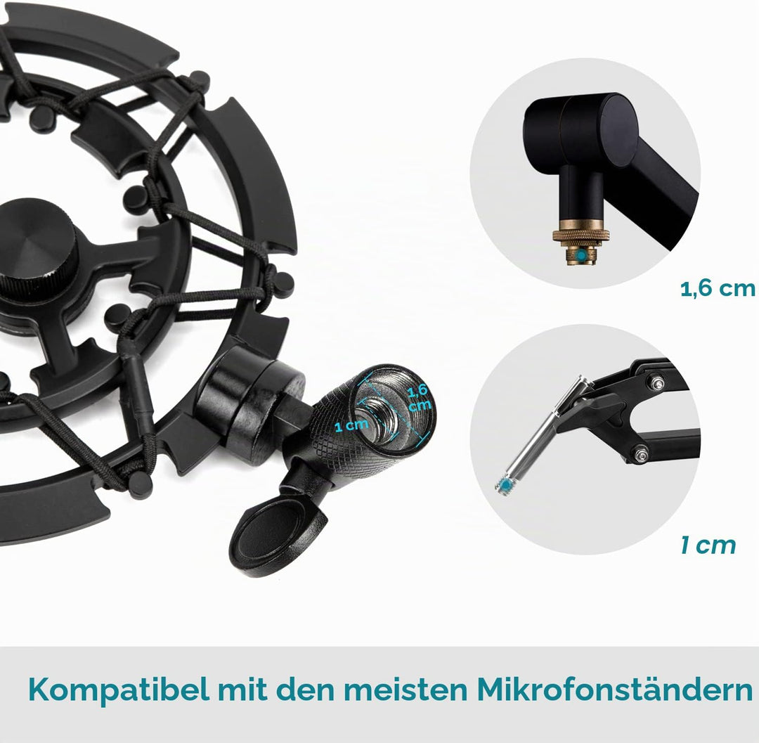 Shock Mount für Blue Yeti und Yeti Pro, Mikrofonspinne Reduziert Vibration und Verbessert die Aufnah