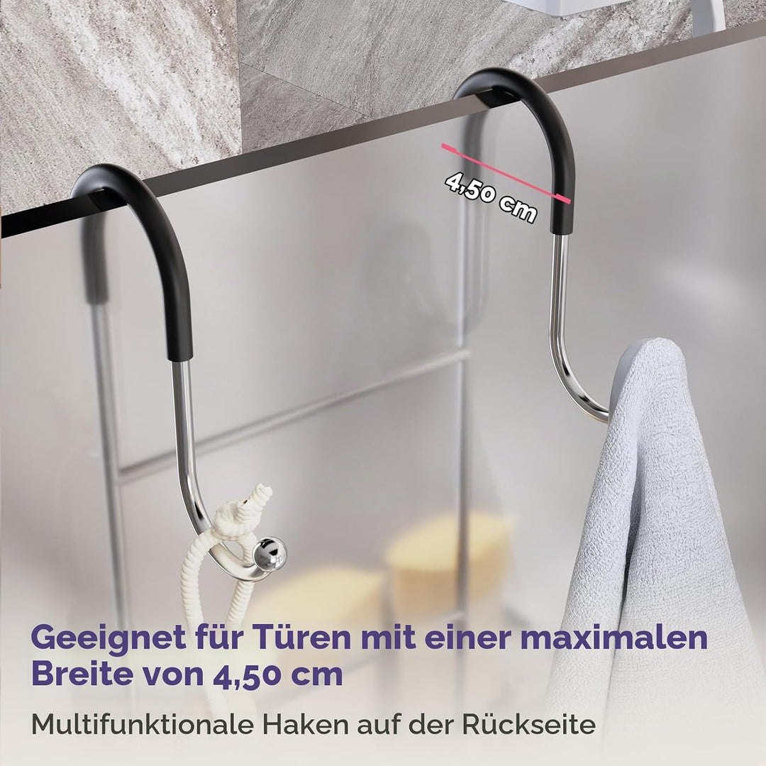 SWTYMIKI Duschregal zum Hängen Dschablage Hängend - Duschablage Hängend Für Dusche Glastür Duschkorb