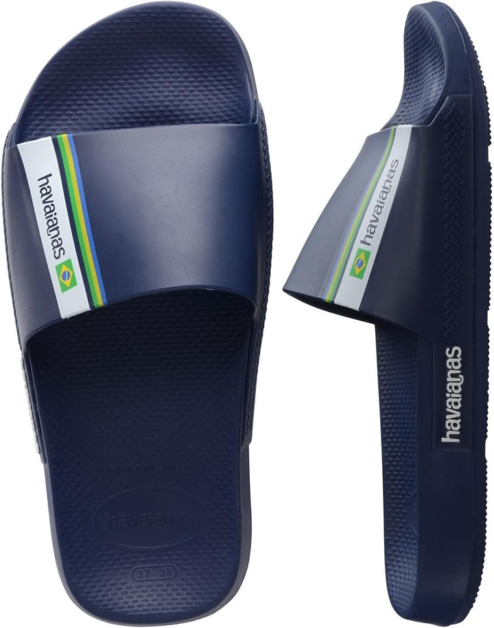 Havaianas Unisex Slide BrasilSchiebe-Sandalen 41/42 EU Navy Blue, 41/42 EU Navy Blue