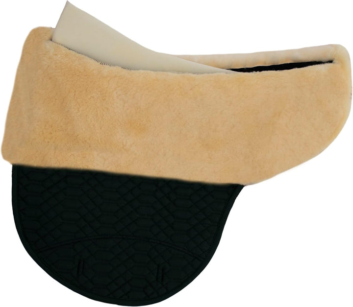 Engel Reitsport Lammfell baumlose Korrektur Satteldecke aufpolsterbar SADEK-BLAP grün-med. L (64cm),