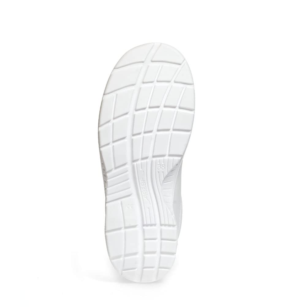 Abeba Halbschuh 711132 - X-Light Glattleder weiss 47 EU, 47 EU