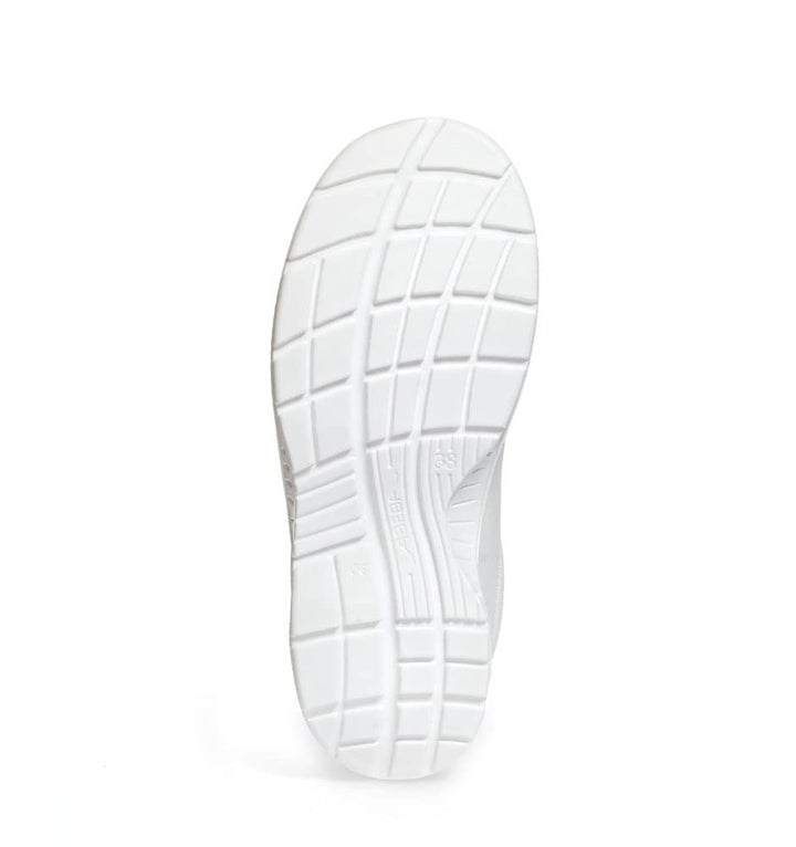 Abeba Halbschuh 711132 - X-Light Glattleder weiss 47 EU, 47 EU