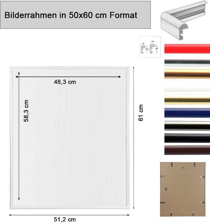 IDEAL TREND New Lifestyle Set Bilderrahmen Wanddeko Collage Poster Rahmen 2er 3er 5er Pack: Farbe: 2