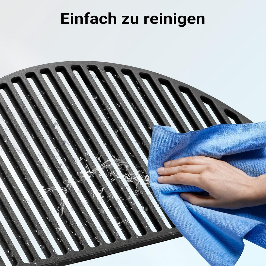 Wiltec Gusseisen Grillrost 55 x 26,5 x 0,9 cm, Gussrost für Grill mit guter Hitzespeicherung, Grillg